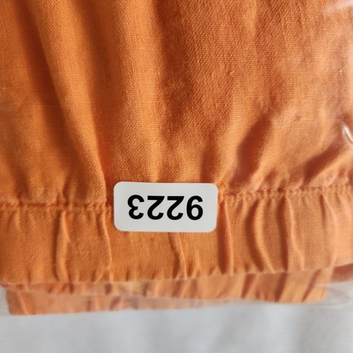 J Jill Pants Womens 2X Orange Linen Wide Leg Crop Beach Boho Chic Cool Cruise - Bild 18 von 18