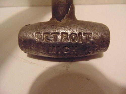 Vintage Lead Headed Hammer Melvin F Doty -Detroit MI (Reduced) - Picture 3 of 7