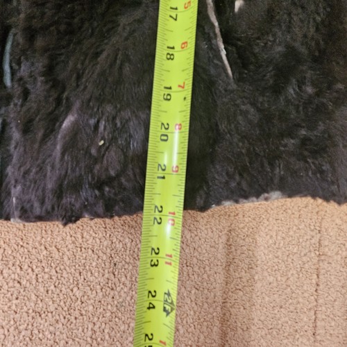 Saks Fifth Avenue Womens 100% Real Rabbit Fur Zip Vest S/M Brown k1b - Picture 11 of 13