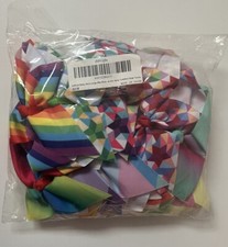 12 Pack Girls baby teels colorful assorted clip on bows