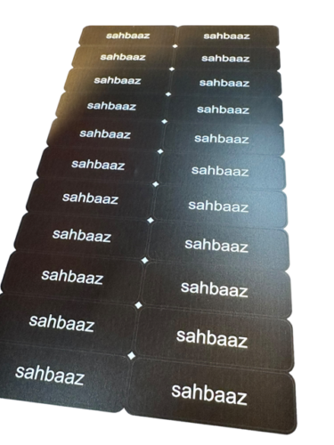 IRON ON TAGS - Personalised Name Labels Label tag Washable Clothing School Kids - Picture 2 of 12