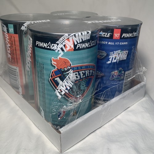 1997 Pinnacle WNBA Inaugural Season Factory Sealed Set of 4 Cans (2 NY Liberty) - Picture 4 of 9