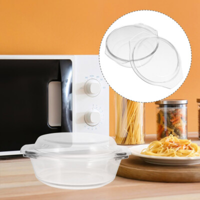Heat-resistant Soup Bowl Casserole with Lid Glass mode Dishes for Oven