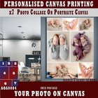 Personalised Photo On Canvas Customised x7 Collage PORTRAIT Canvas (24x40") 38mm