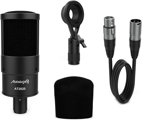 AT2020 - Microfono a Condensatore Da Studio - Include Cavo XLR, Clip Di Montaggi - Foto 10 di 12