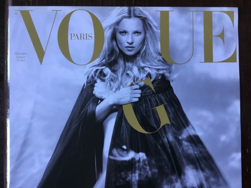 2005 DEC. KATE MOSS PARIS VOGUE COVER PAGE/POSTER Approx Size = 11”x 8.5” - Picture 3 of 12