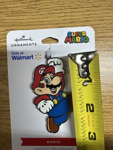 NINTENDO HALLMARK SUPER MARIO METAL ENAMEL HANGING CHRISTMAS TREE ORNAMENT - Picture 3 of 4