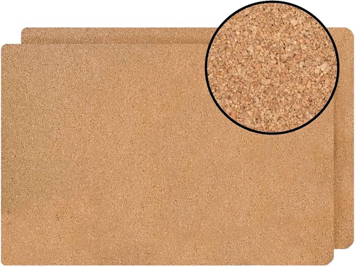 Rose Gold Marble Rectangle Cork Placemats - Heat Resistant, Non-Slip, Easy Clean - Picture 6 of 7