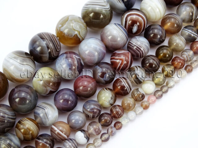 Natural Botswana Agate Gemstone Round Beads 15.5'' 4mm 6mm 8mm 10mm 12mm 14mm Natural Botswana Agate Gemstone Round Beads 15.5'' 4mm 6mm 8mm 10mm 12mm 14mm