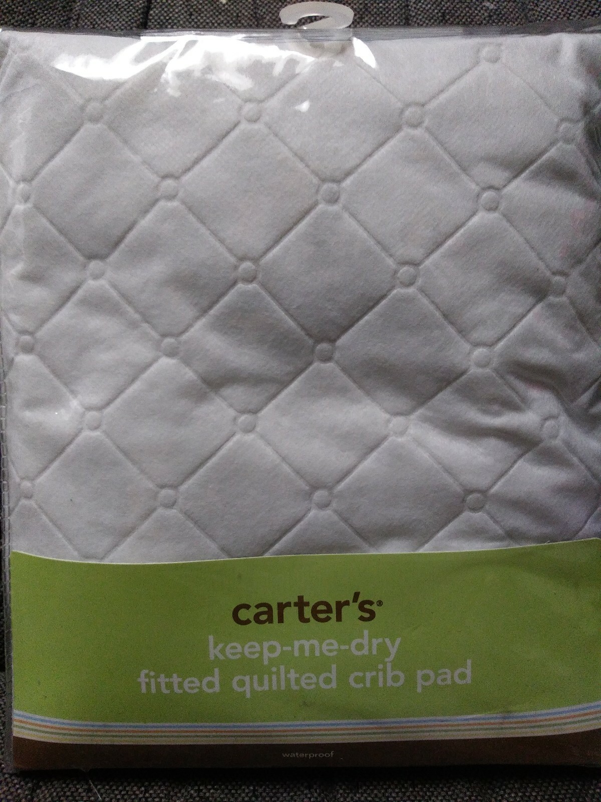 carter's keep me dry fitted quilted crib pad