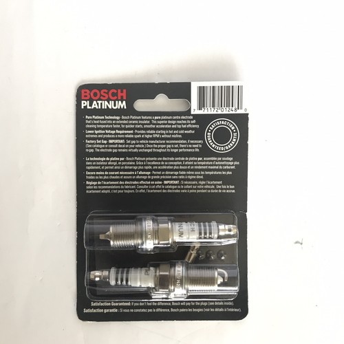 Set of 2 Spark Plugs Bosch Platinum 18-3708-0, FR8DPX - Picture 3 of 5