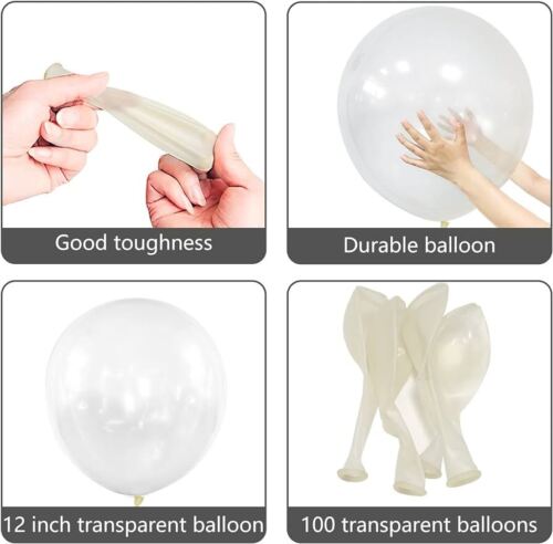 36 Inch Clear Large Giant Round Latex Big Balloons Wedding Party Balloons Decor - Picture 4 of 4
