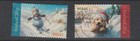 2024 Norway Christmas stamps Nk 2132 - 2133  Snowman on ski and Christmas dog