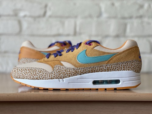 Nike By You Air Max 1 Atmos Elephant Safari Naranja Blanco DO7414-991 Hombres Talla 12.5 - Imagen 3 de 10