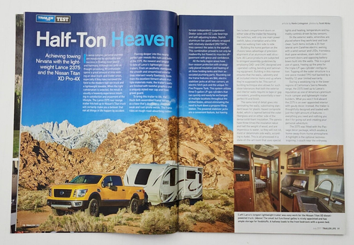Trailer Life Magazine July 2017 Nissan Titan XD Lance 2375 Airstream Classic 30 - Picture 3 of 6