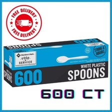 Member's Mark Disposable White Plastic Spoons (600 ct.) Free Shipping