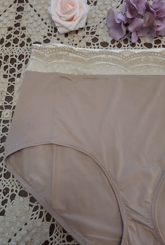 WARNERS High Waist Comfort Microfiber Lace Brief ~3XL/10 ~NWT Style# 7401P - Picture 2 of 10