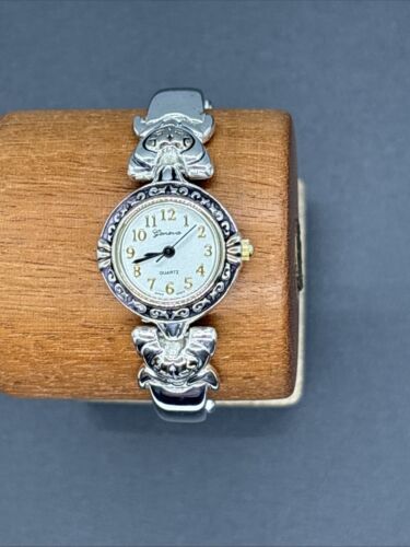 Vintage Gold & Silver Tone Geneva Watch Bracelet - Picture 2 of 8