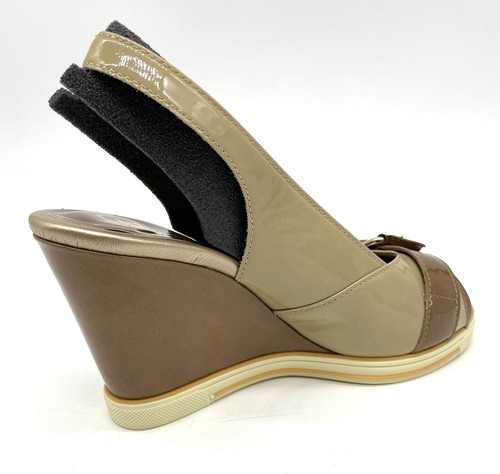 Zapatos señora - GABOR - 63.871.92 - Sahara/Toupe - laca brillante - tacón de cuña - #M6 - Imagen 3 de 3