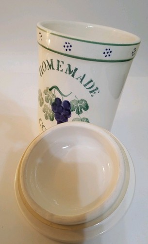 Crock Shop Santa Ana California Co "Homemade Cookies" Grape Motif Vintage EUC - Picture 6 of 6