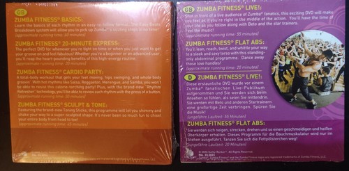 Zumba Fitness Kit 4 power packed DVDs Toning Sticks Body Weights - Imagen 13 de 24