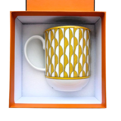 Hermes Paris Mug Cup Soleil d'Hermes Tableware Dinnerware