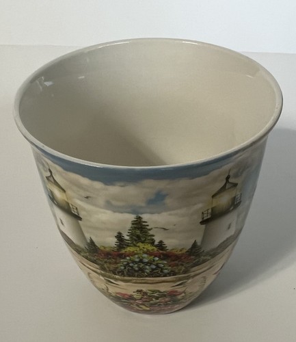 Taza artística Bar Harbor Maine Cape Shore cerámica porcelana recuerdo de viaje sin usar nueva de stock - Imagen 13 de 24