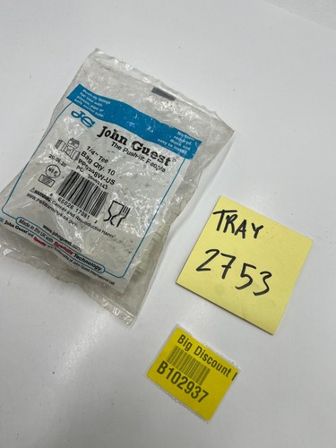 (Pack of 10) John Guest 1/4 in Polypropylene Push-To-Connect Check Valve PP0298W - Picture 7 of 7