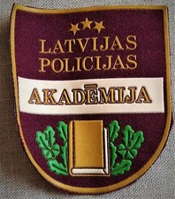 Latvian Police Academy patch.