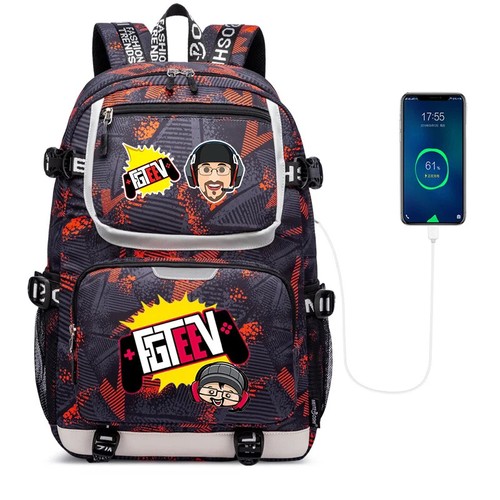 Fgteev USB Schultaschen Frauen Männer Laptop Reise Rucksack Jungen Mädchen Buchtaschen - Bild 42 von 54
