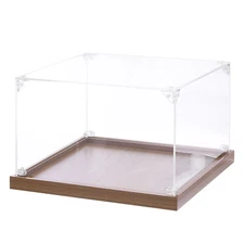 Acrylic Display Case, 10''x10''x6'' Clear Display Box Assemble Dustproof
