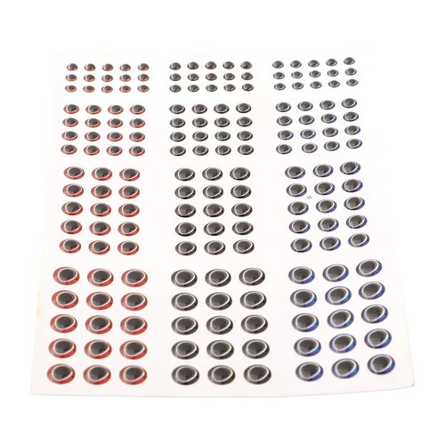 183pcs Fishing Lure Eyes Holographic 3D 3-6mm Artificial Fish Eyes Stickers - Picture 6 of 27