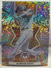 Ke'Bryan Hayes 2022 Panini Mosaic WHITE SPARKLE Prizm #43 - PITTSBURGH PIRATES