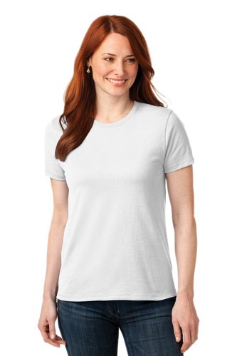 Port & Company Womens Short Sleeve Core Blend Crew Neck Stylish T-Shirt LPC55 - Picture 11 of 11