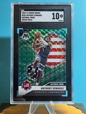 2020-21 Panini Mosaic Anthony Edwards Green Prizm National Pride RC #252 SGC 10