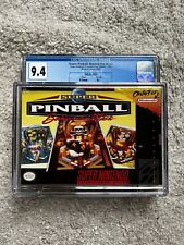 Super Pinball: Behind the Mask (SNES, 1994) CGC graded 9.4 A+ Brand New
