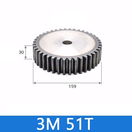 Spur Gears Pinion Gear 3 Mod Transmission Gears 12-100 Teeth 45# Steel Flat Gear - Picture 52 of 67