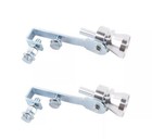 Silver L Universal Car Muffler Pipe Exhaust Sound Turbo Whistle 2pcs Roar Maker