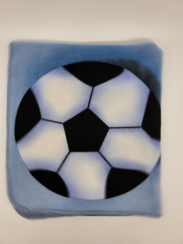 Blankets & Beyond Baby Blanket Boy Sports Baseball Football Soccer Blue B44 - Picture 7 of 8