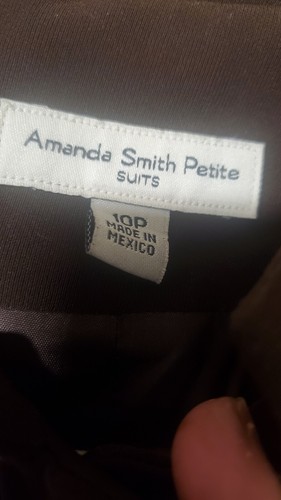 Womens Amanda Smith Petite Brown Trench Coat Size 10 P Two Front Pockets. - Picture 5 of 14