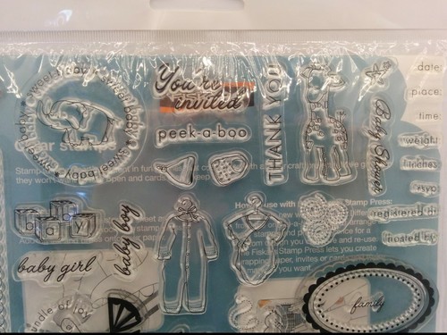 FISKARS 12-8902 BABY CLEAR STAMPS, 44 STAMP SET, NIB - Picture 3 of 4