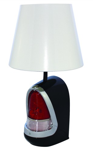 1955 Classic Car Hot Rod Tail Light Table Lamp Black 55L-BLACK Wheel Unique - Picture 1 of 3