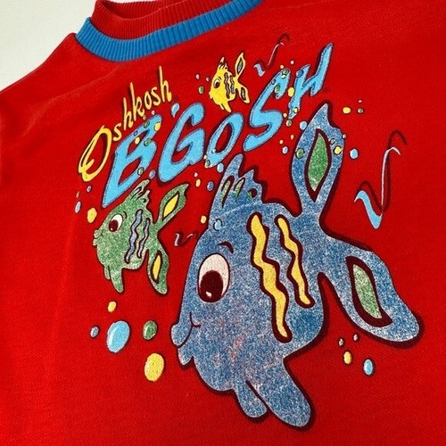Linda Camiseta De Colección OshKosh Baby B'gosh Fish Talla 24 Meses Hecha en EE. UU. - Imagen 2 de 5