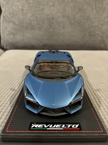 Colección 1/18 MR Lamborghini Revuelto Mehit Azul Mate Limitado Con Estuche - Imagen 10 de 21
