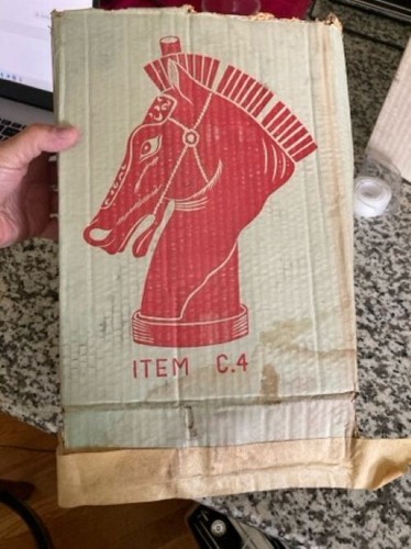 RARE 1969 Barsottini Vino Rosso Decanter Ceramic Horse. - Picture 10 of 12