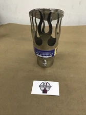 Pilot PM-1007 3.75 x 9 in. Stainless Steel Flame Exhaust Tip Fits 1.75 - 2" Pipe