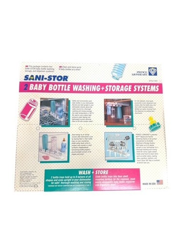 SANI-STOR BABY BOTTLE WASHING + STORAGE SYSTEMS FREE SHIPPING - Picture 5 of 5