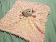 Blankets and Beyond Baby Security Blanket Pink Pigtail Doll Girl Lovey Nunu RARE
