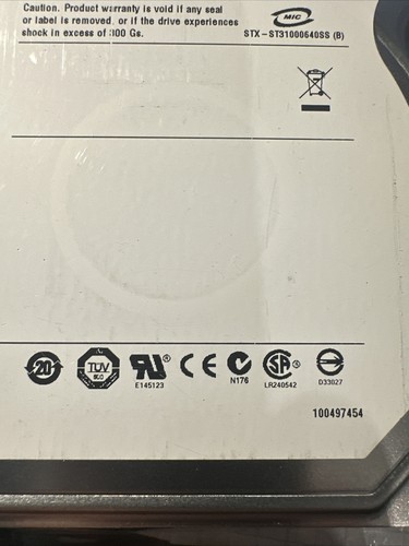 Seagate Barracuda ES.2 7200 1000 Gbytes ST31000640SS KRATSG 9EF248-001  FW0001 - Picture 6 of 12