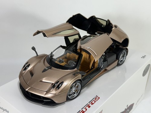 GT Autos ~ Pagani Huayra ~ Scale 1/18 ~ Gold ~ 11007MB ~ Welly Die Cast - Picture 8 of 24